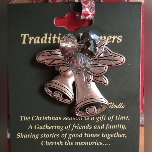 Silver Bells with Iridescent Bead dangles - Picture 13 of 15